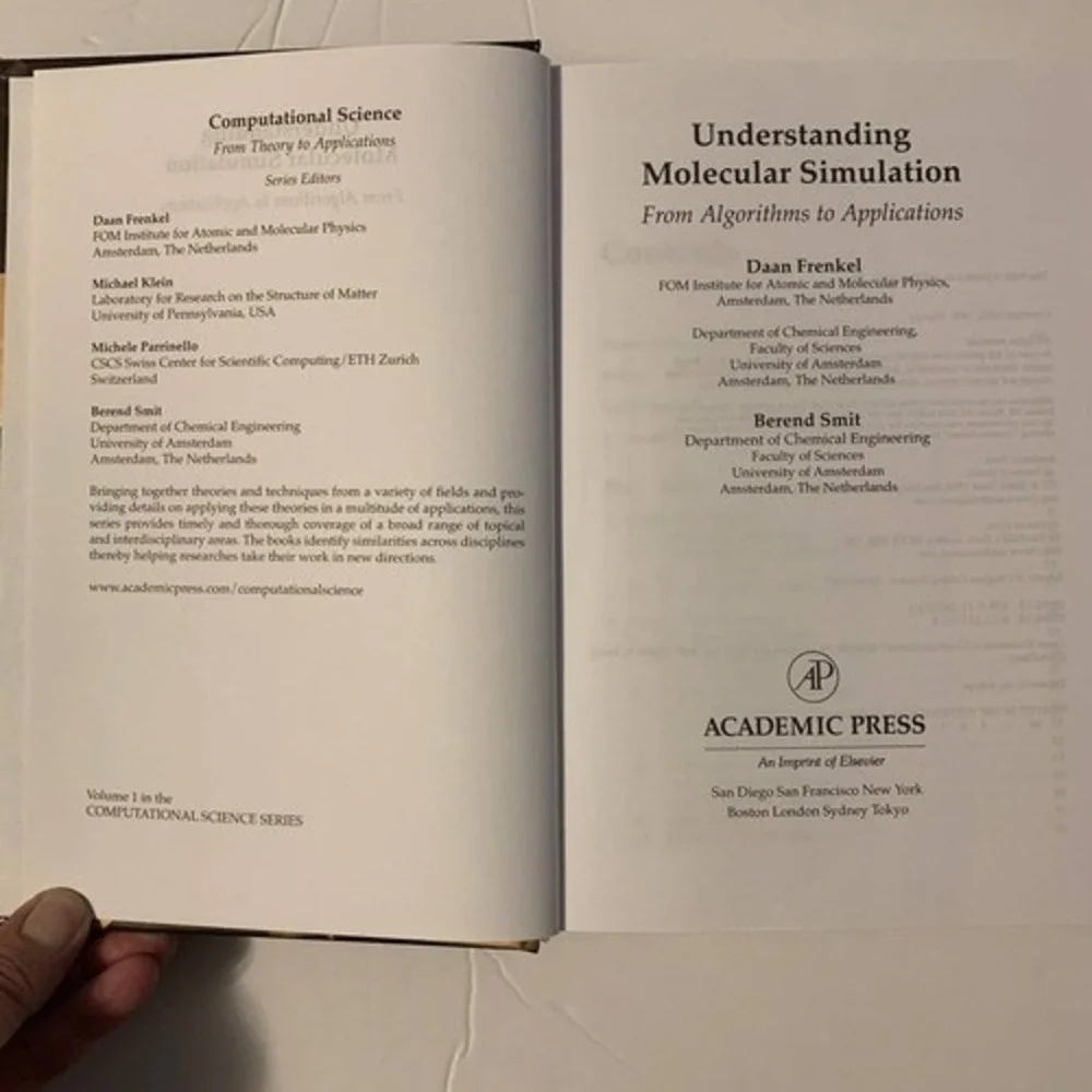 Understanding Molecular Simulation 2nd Ed Black 2002 Textbook